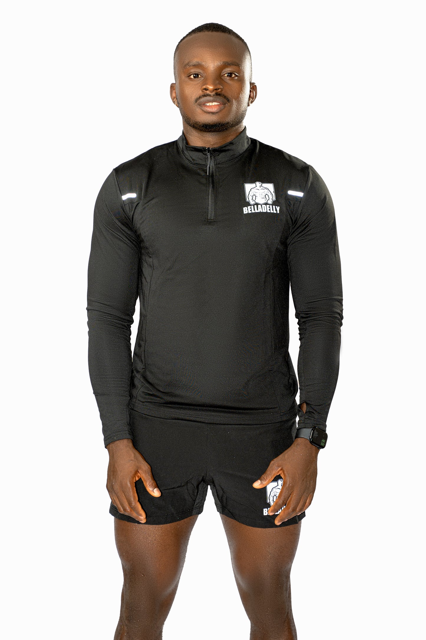 DAZY Men's Slim Fit
Letter Print Half-Zip