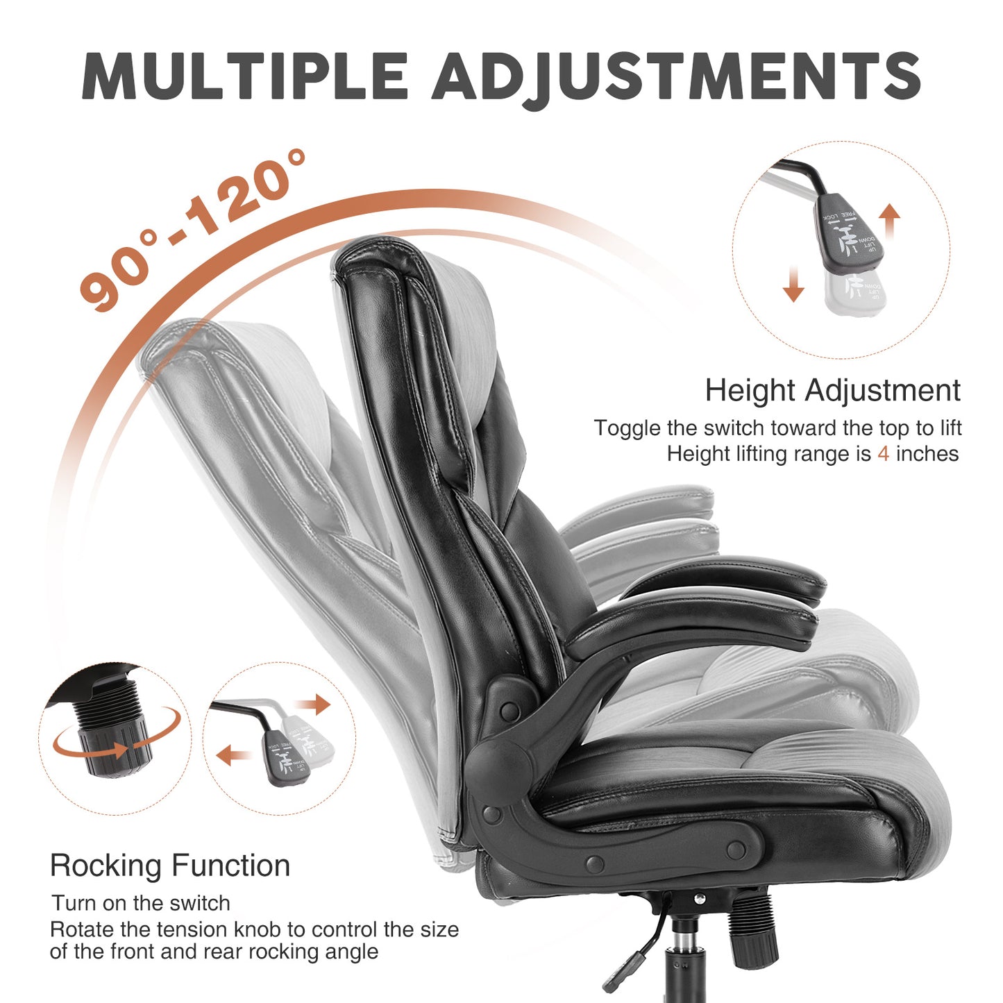 PU Leather Office Chair