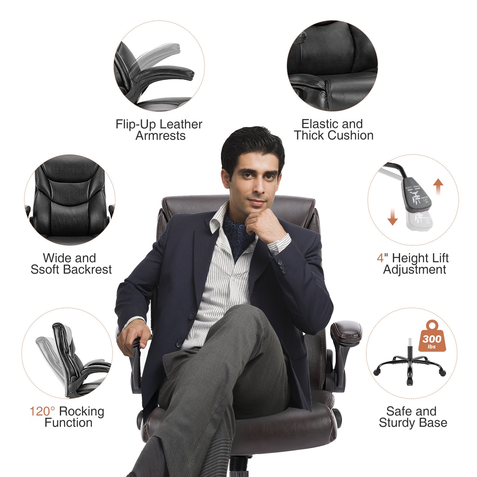 PU Leather Office Chair
