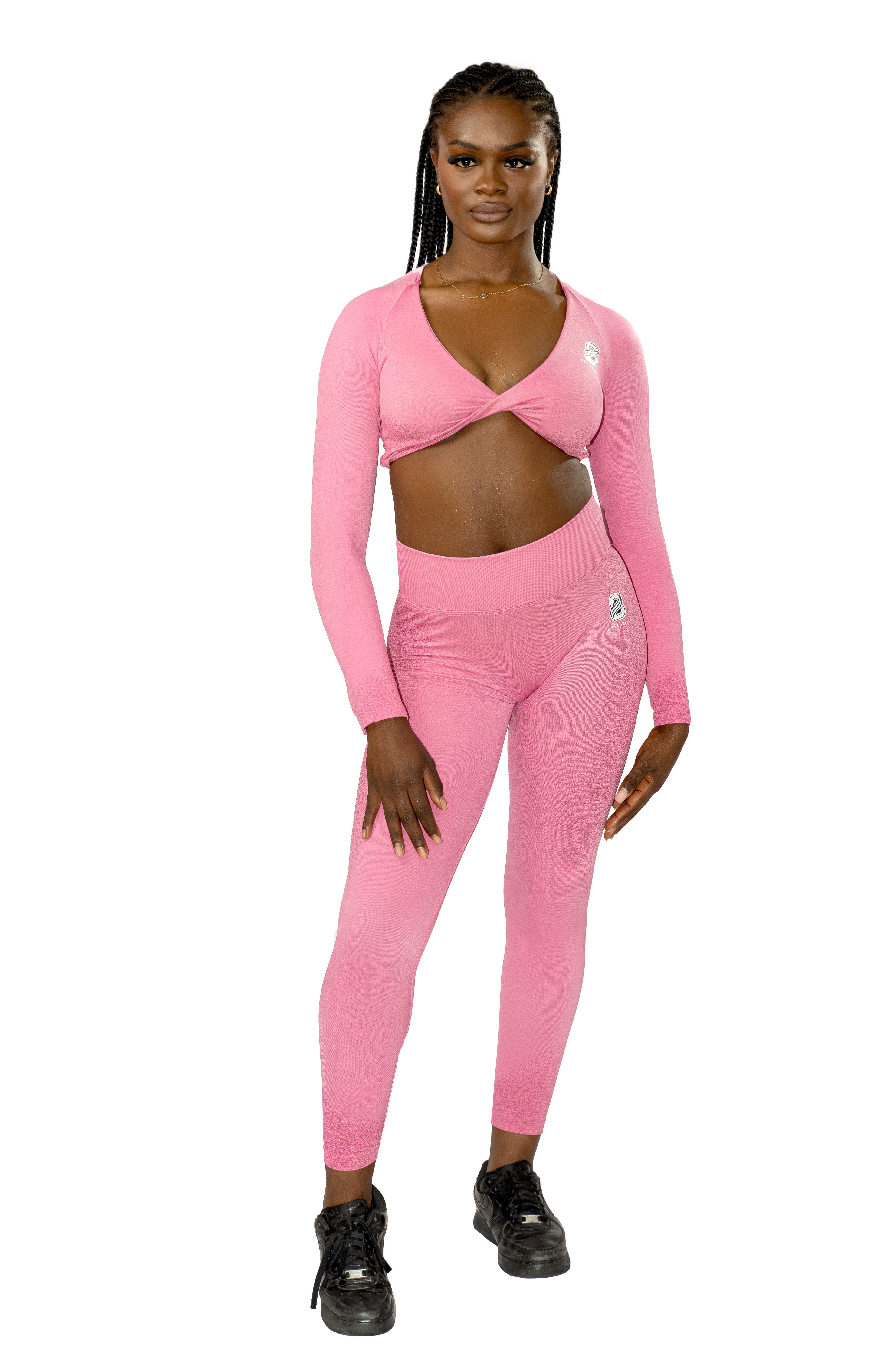 2pcs Women's Fashionable, Sexy & Comfortable Daily Sports Chic Outfit,