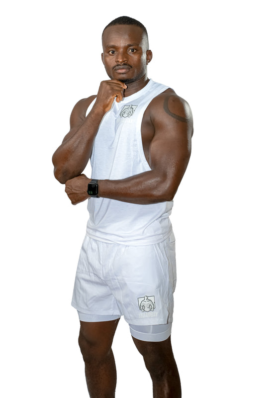 1 Piece Men's Sports Vest, Basketball Gym Tight Tank Top, Loose Quick Dry Elastic American Training Base Layer