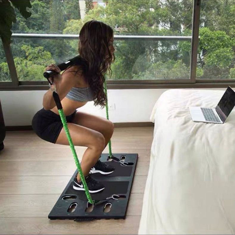 Multifunctional Rally Apparatus Gym Portable Fitness Board Rally Cable Household Set