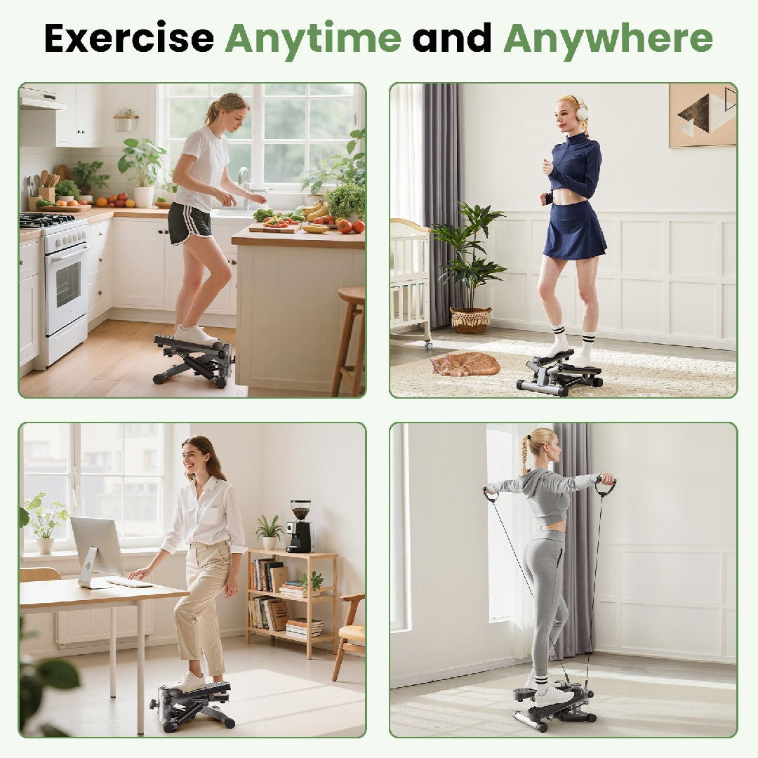 Mini Stepper With Resistance Band