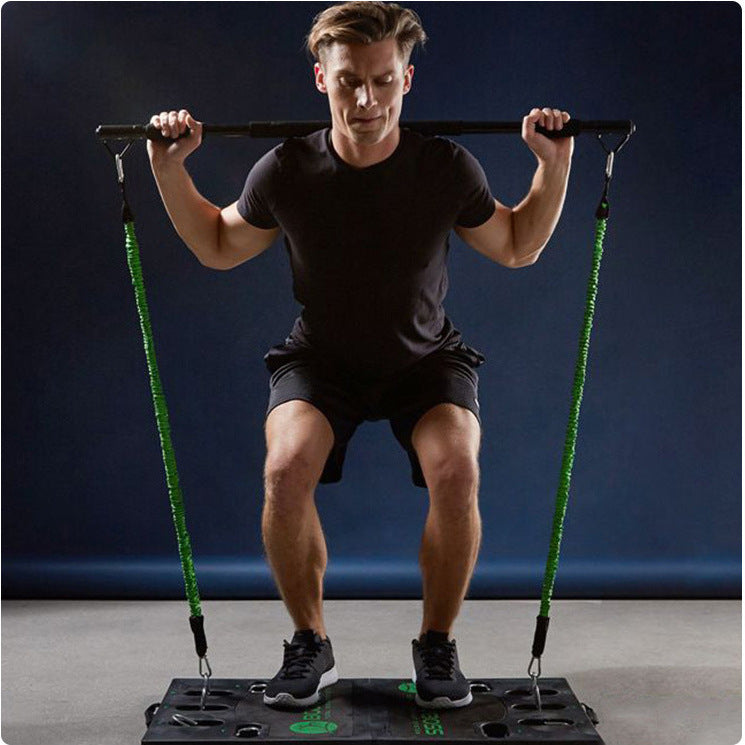 Multifunctional Rally Apparatus Gym Portable Fitness Board Rally Cable Household Set